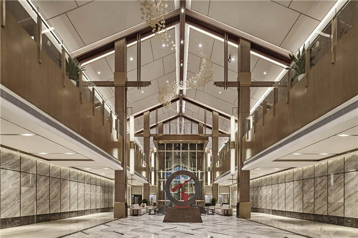 酒店大堂設(shè)計(jì)-遵義格蘭云天中式特色五星級酒店設(shè)計(jì)案例賞析 酒店大堂設(shè)計(jì)-遵義格蘭云天中式特色五星級酒店設(shè)計(jì)案例賞析