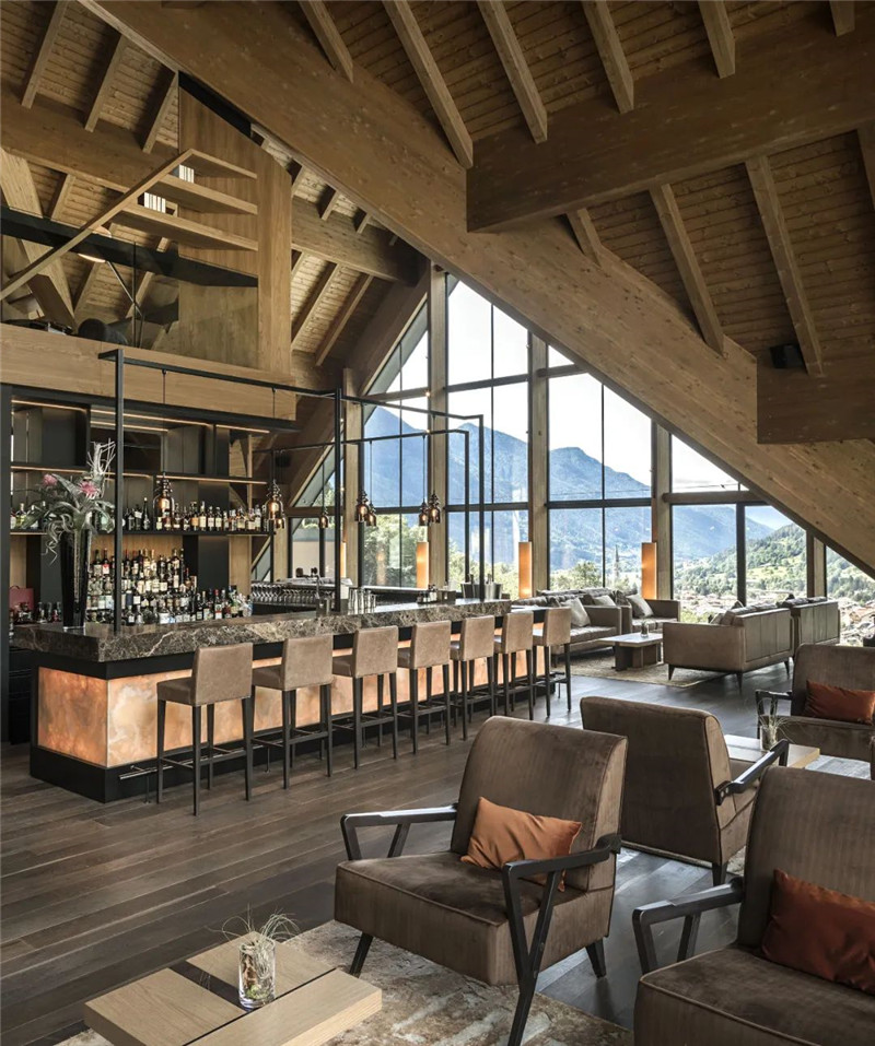 酒店餐廳酒吧設(shè)計-當(dāng)代奢華風(fēng)Lefay Resort&SPA Dolomiti設(shè)計賞析 酒店餐廳酒吧設(shè)計-當(dāng)代奢華風(fēng)Lefay Resort&SPA Dolomiti設(shè)計賞析